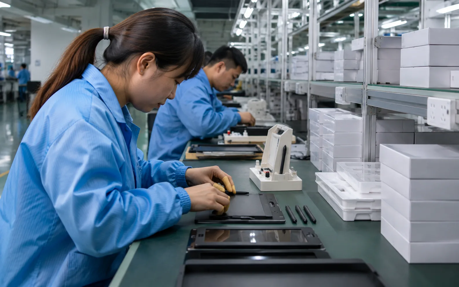 教育电子产品装配生产线与批量供货准备